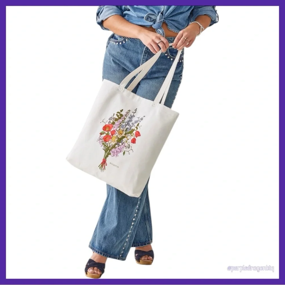 VERA BRADLEY Cotton Woodlark Tote Bouquet No. 3 NWT